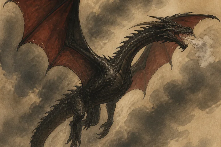 Painted study of Drogon