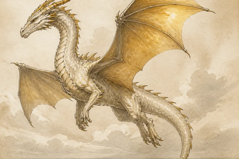Painted study of Viserion