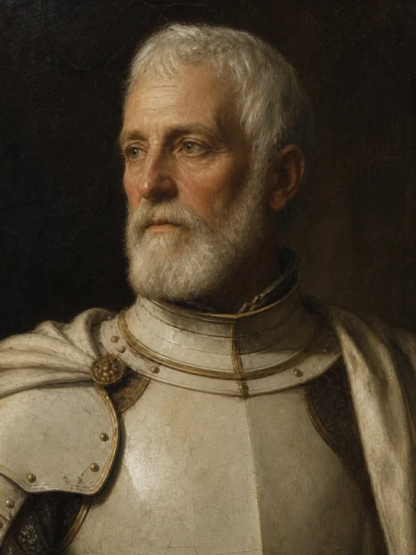 Painted portrait of Barristan Selmy