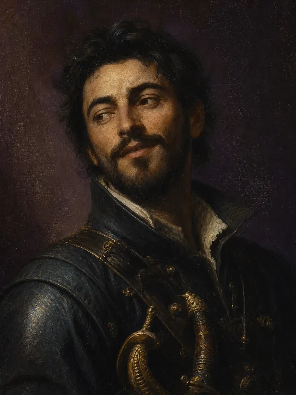 Painted portrait of Daario Naharis