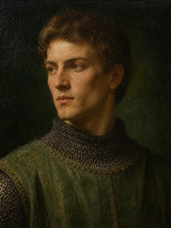 Painted portrait of Dickon Tarly