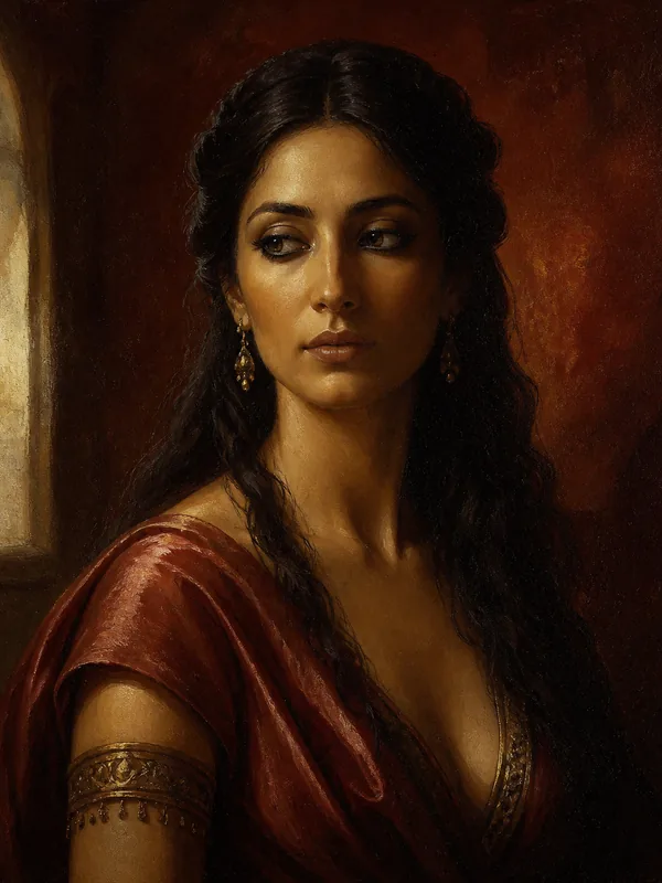 Painted portrait of Ellaria Sand
