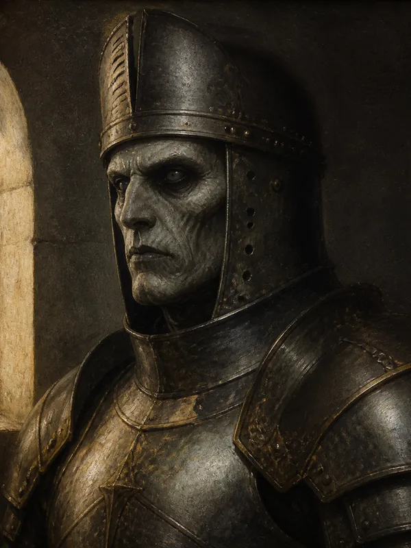 Painted portrait of Gregor Clegane