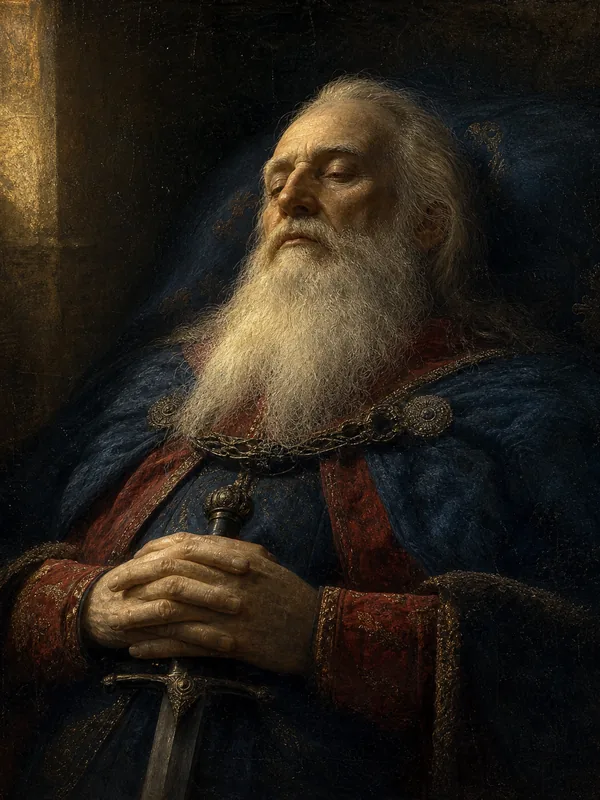 Painted portrait of Hoster Tully