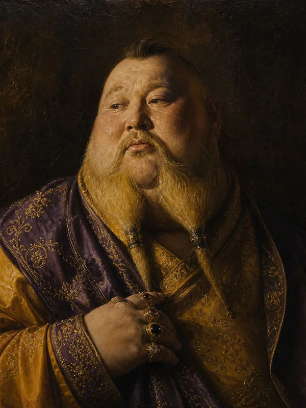 Painted portrait of Illyrio Mopatis