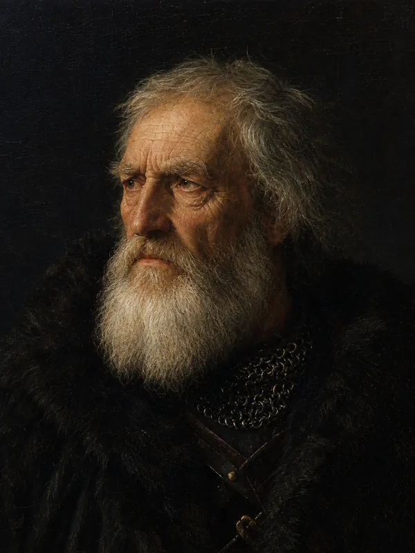 Painted portrait of Jeor Mormont