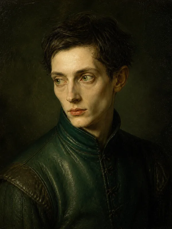 Painted portrait of Jojen Reed