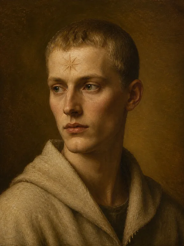 Painted portrait of Lancel Lannister