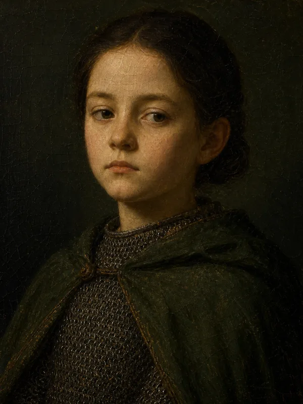 Painted portrait of Lyanna Mormont