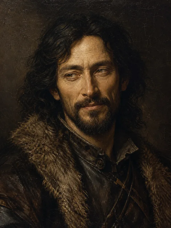 Painted portrait of Mance Rayder