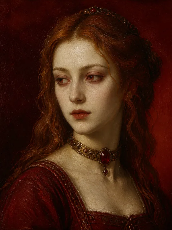 Painted portrait of Melisandre