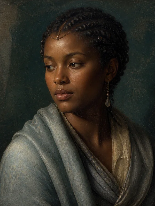 Painted portrait of Missandei