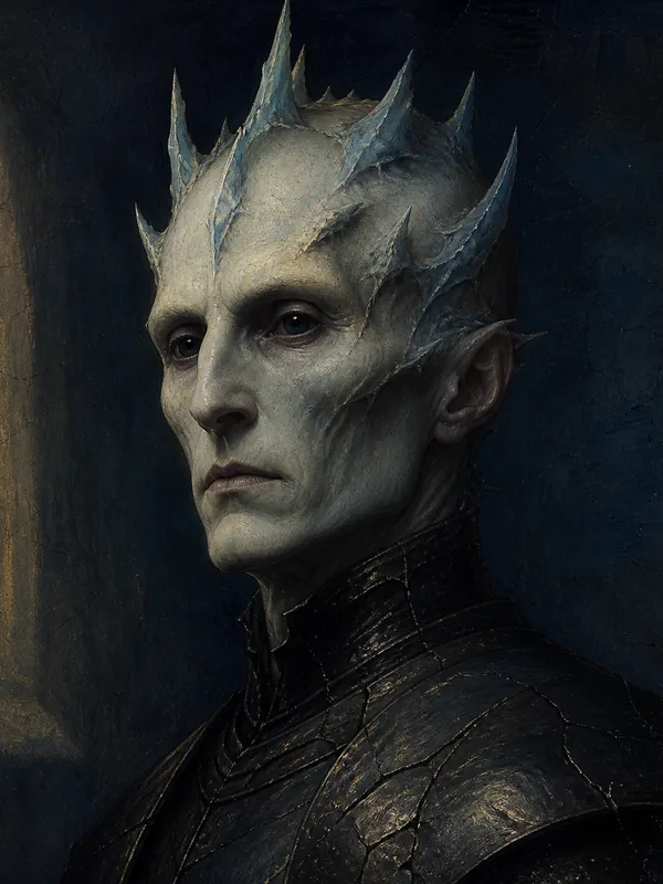 Painted portrait of The Night King