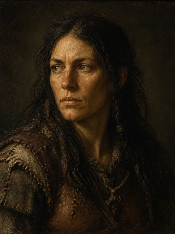 Painted portrait of Osha