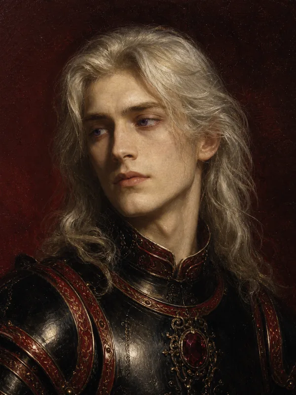 Painted portrait of Rhaegar Targaryen