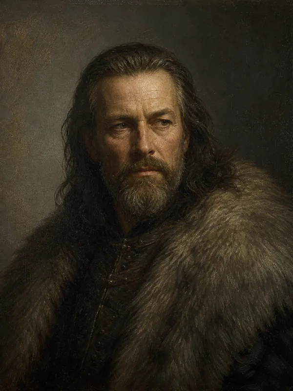 Painted portrait of Rickard Stark