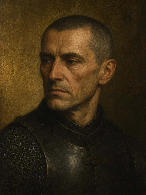 Painted portrait of Stannis Baratheon