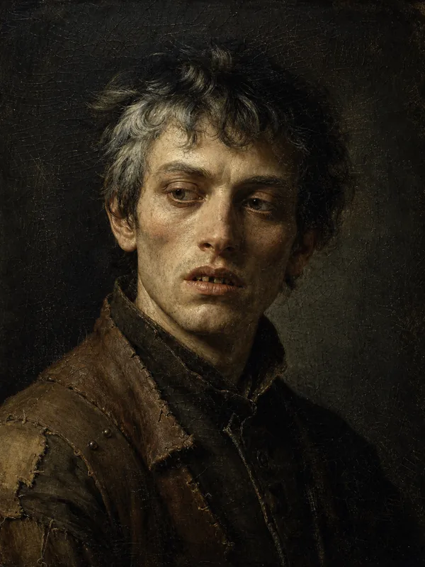 Painted portrait of Theon Greyjoy