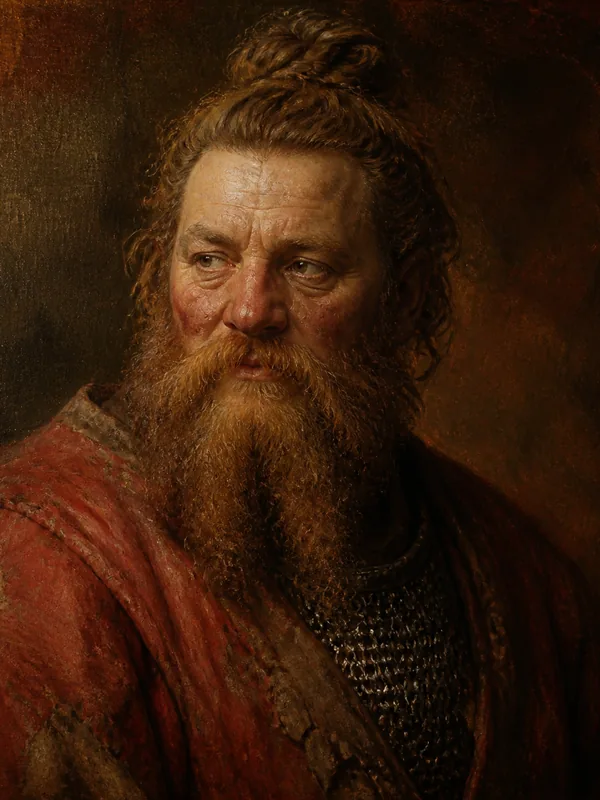 Painted portrait of Thoros of Myr