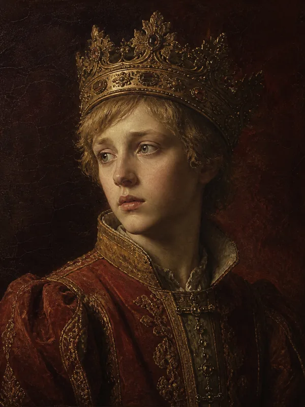 Painted portrait of Tommen Baratheon