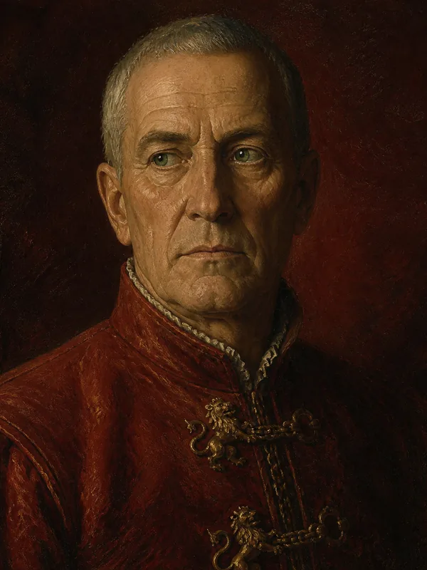Painted portrait of Tywin Lannister