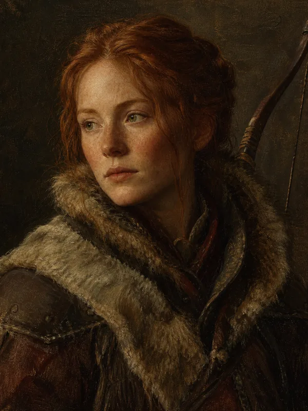 Painted portrait of Ygritte