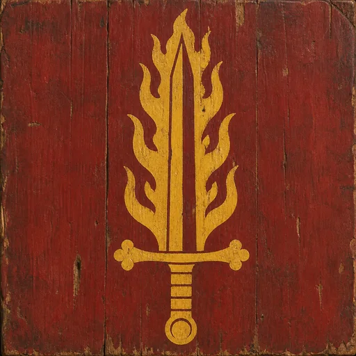 Painted arms of The Brotherhood