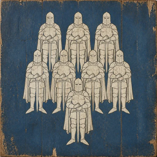 Painted arms of The Kingsguard