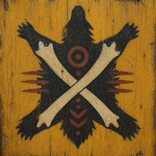 Painted arms of The Free Folk