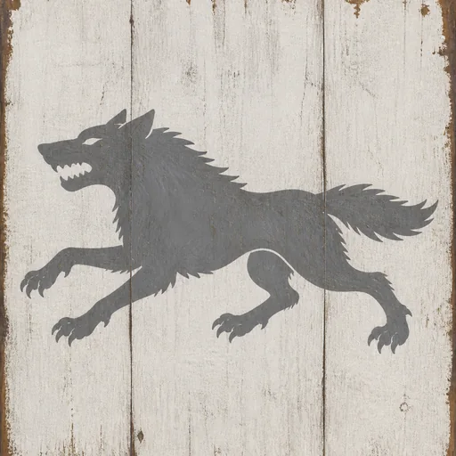 Painted arms of Stark