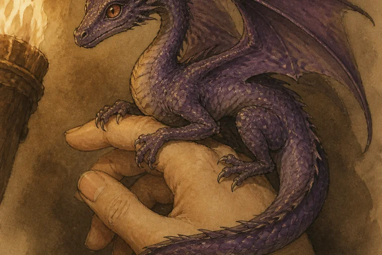 Painted study of Tyraxes