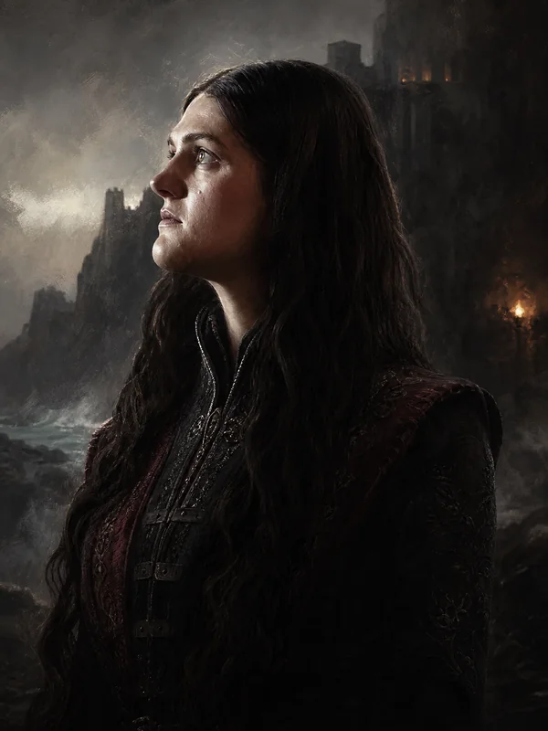 Painted portrait of Alys Rivers