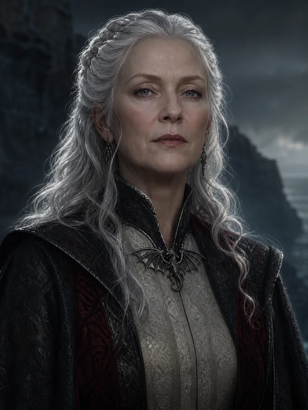 Painted portrait of Alysanne Targaryen