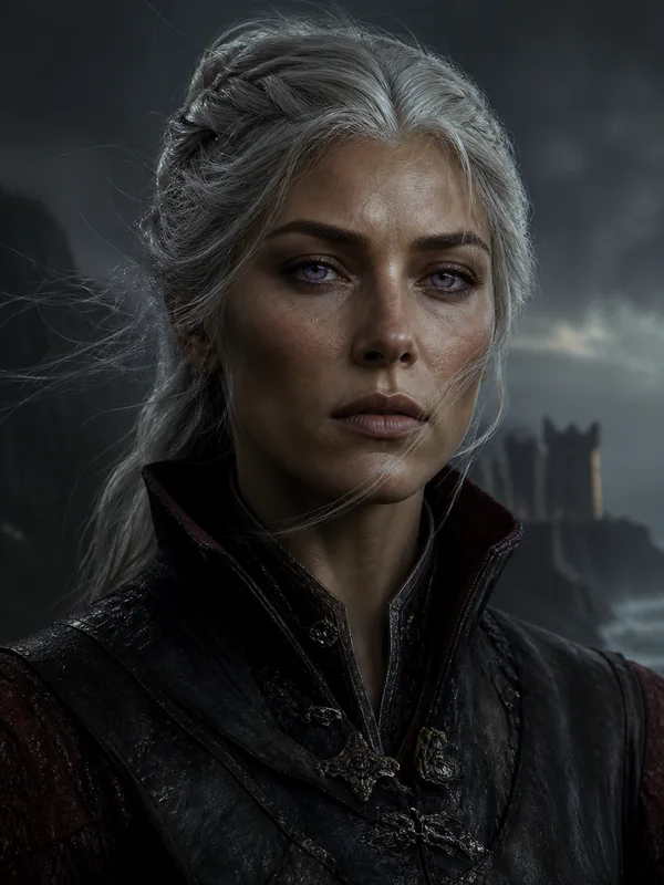 Painted portrait of Alyssa Targaryen