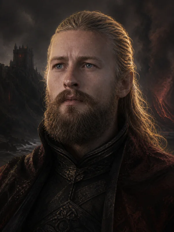 Painted portrait of Arryk Cargyll