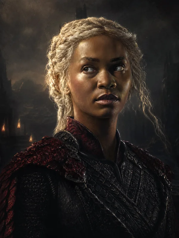 Painted portrait of Baela Targaryen