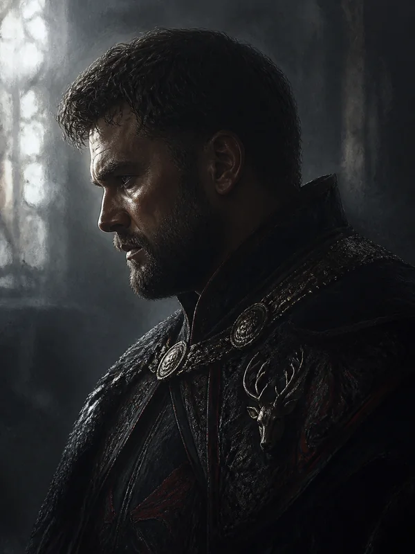 Painted portrait of Boremund Baratheon