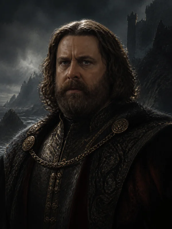 Painted portrait of Borros Baratheon