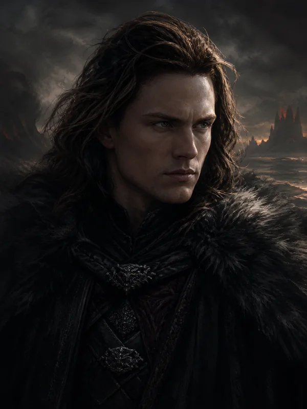 Painted portrait of Cregan Stark