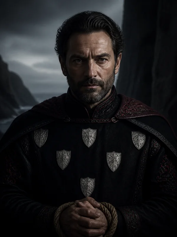 Painted portrait of Gunthor Darklyn