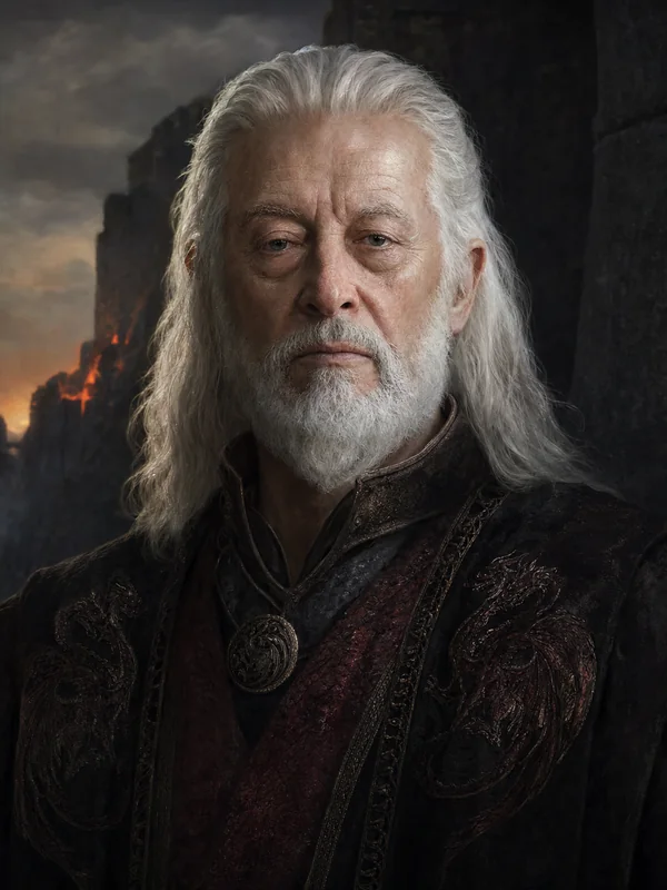Painted portrait of Jaehaerys I Targaryen