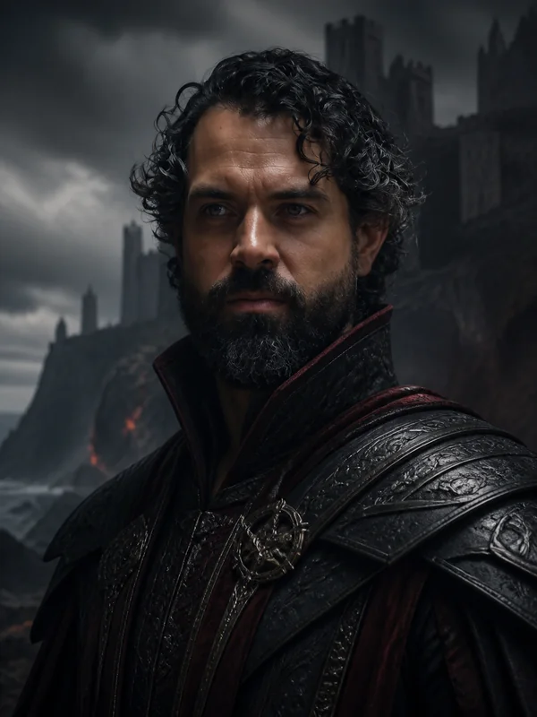 Painted portrait of Luthor Largent