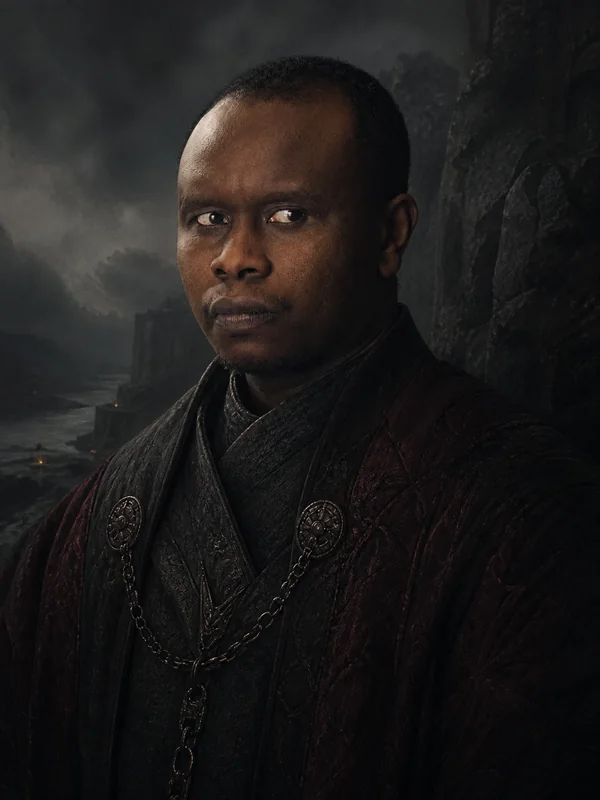 Painted portrait of Grand Maester Orwyle