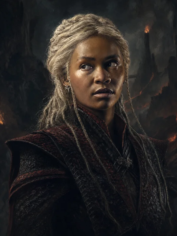 Painted portrait of Rhaena Targaryen