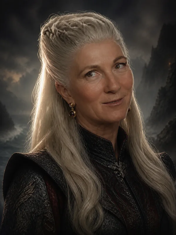 Painted portrait of Rhaenys Targaryen