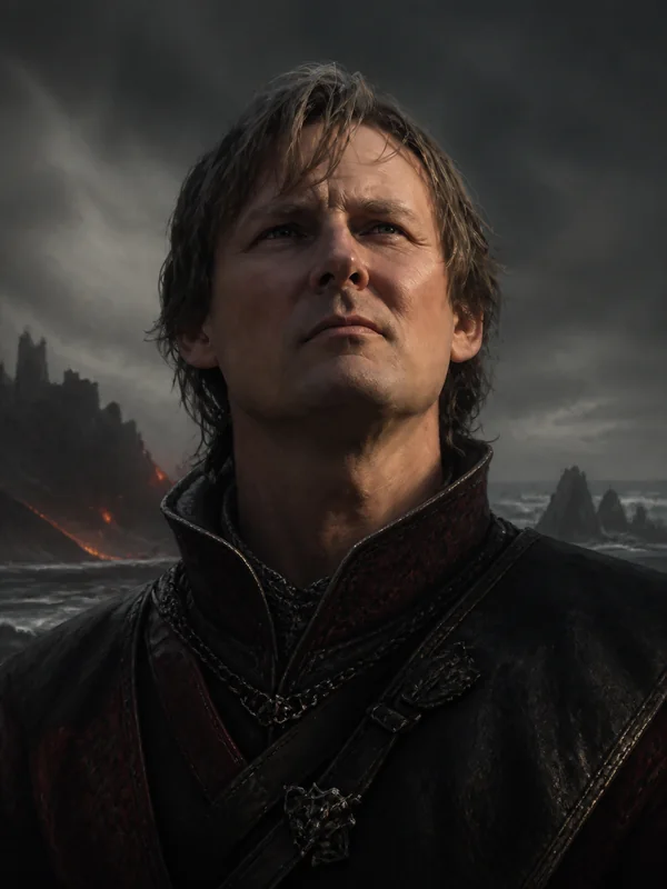 Painted portrait of Steffon Darklyn
