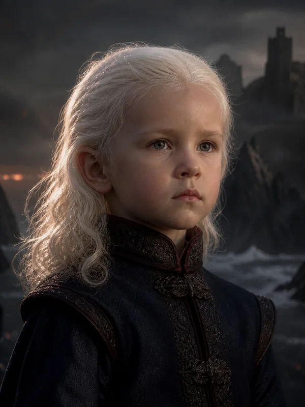 Painted portrait of Viserys Targaryen