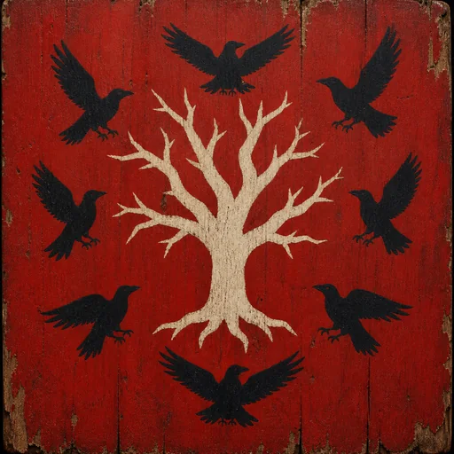 Painted arms of Blackwood