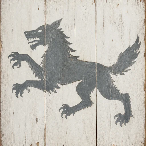 Painted arms of Stark